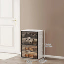 Axyaa Shoe Cabinet: Large Space-Saving Shoe Rack for Sneakers/Boots, Collapsible Organizer