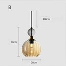 Axyaa Colorful Glass Pendant Lamp LED Chandelier for Restaurant, Bar, Bedroom