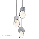 Axyaa Gold LED Circle Chandelier Pendant Lights for Home Decor & Indoor Lighting