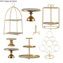 Axya Metal Dessert Display Set for Weddings and Kitchen Decor