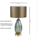 Nordic Style Glass Table Lamp by Axyaa - Elegant LED Light for Home Decor