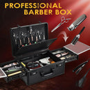 Axyaa Barber Briefcase: Clippers & Scissors Organizer Case for Travel