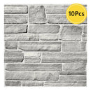Axyaa Faux Stone Wall Panels: Self-adhesive Tile Stickers, Water & Mold Resistant