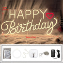Axyaa Big Happy Birthday Neon Lights Decoration Neon Sign Party Favors