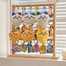 Axyaa Wood Keychain Jewelry Display Stand Shelf Organizer for Necklaces, Earrings, Bracelets