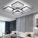 Axyaa Square Ceiling Lamp Modern Chandelier for Bedroom Living Room