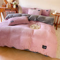 Axyaa Velvet Duvet Cover Set - Warm & Cozy Bedding for Twin Queen King