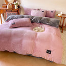 Axyaa Velvet Duvet Cover Set - Warm & Cozy Bedding for Twin Queen King