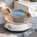 Axyaa Ceramic Shallow Plate Set for Stylish Dining Experience