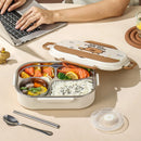 Axyaa Kids Stainless Steel Lunch Box Set with Cutlery & Carry Bag