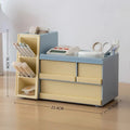 Axyaa Desk Organizer with Drawer - Large Capacity Stationery Storage Box
