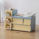 Axyaa Desk Organizer with Drawer - Large Capacity Stationery Storage Box