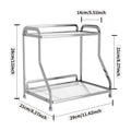 Axyaa 3 Tier Vanity Tray Gold Shelf - Cosmetics & Spice Organizer