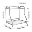 Axyaa 3 Tier Vanity Tray Gold Shelf - Cosmetics & Spice Organizer