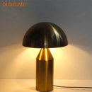 Axya Gold Iron Mushroom Table Lamp for Home Decor and Lighting