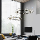 Axyaa Glass Bubble LED Chandelier for Modern Nordic Luxury Decor