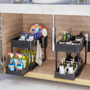 Axyaa 2-Tier Under Sink Organizer for Kitchen and Bathroom Storage