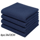 Axyaa Waffle Weave Kitchen Towel Set Absorbent Quick Dry Dishcloth Wash Cloth