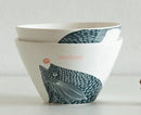 Axyaa Ceramic Noodles Soup Rice Bowl Set Fruit Dessert Salad Tableware Breakfast