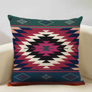 Axyaa Geometric Aztec Boho 45x45cm Linen Pillowcase for Home Sofa Decor
