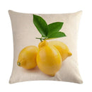 Axyaa Pineapple Orange Fruit Plant Linen Pillowcase 45*45cm