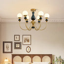 Golden Axyaa 6-Head Indoor Chandelier Pendant Light for Bedroom, Living Room, Restaurant