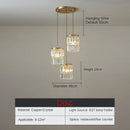 Axyaa Nordic Crystal Pendant Chandelier for Dining Room & Bar