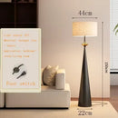Medieval Fabric Walnut Floor Lamp by Axyaa: Elegant LED Light for Bedroom or Living Room