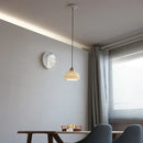 Axyaa White Ceramic Shade LED Pendant Chandelier - Vintage Loft Industrial Hanging Lamp