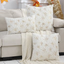 Axyaa White Pillowcase with Golden Sequin Embroidery - Halloween Theme