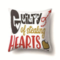 Axyaa Nordic Heart Print Throw Pillow Cover 45x45cm Home Sofa Decor