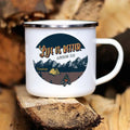 Axyaa Caravan Adventure Enamel Mug for Camping and Campfires