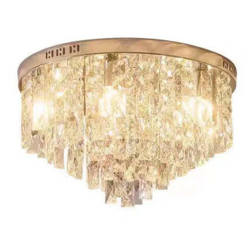 Axyaa Crystal LED Ceiling Chandelier - Modern Bedroom Lighting Fixtures