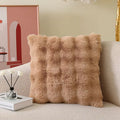 Axyaa Tuscany Faux Fur Pillow | Luxury Plush Sofa Cushion