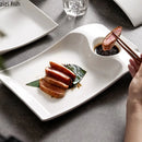 Axyaa Ceramic Dumpling Sushi Dessert Snack Steak Plates - Hotel Artistic Tableware