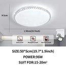 Axyaa Diamond LED Ceiling Light: White/Warm Light for Modern Home Decor