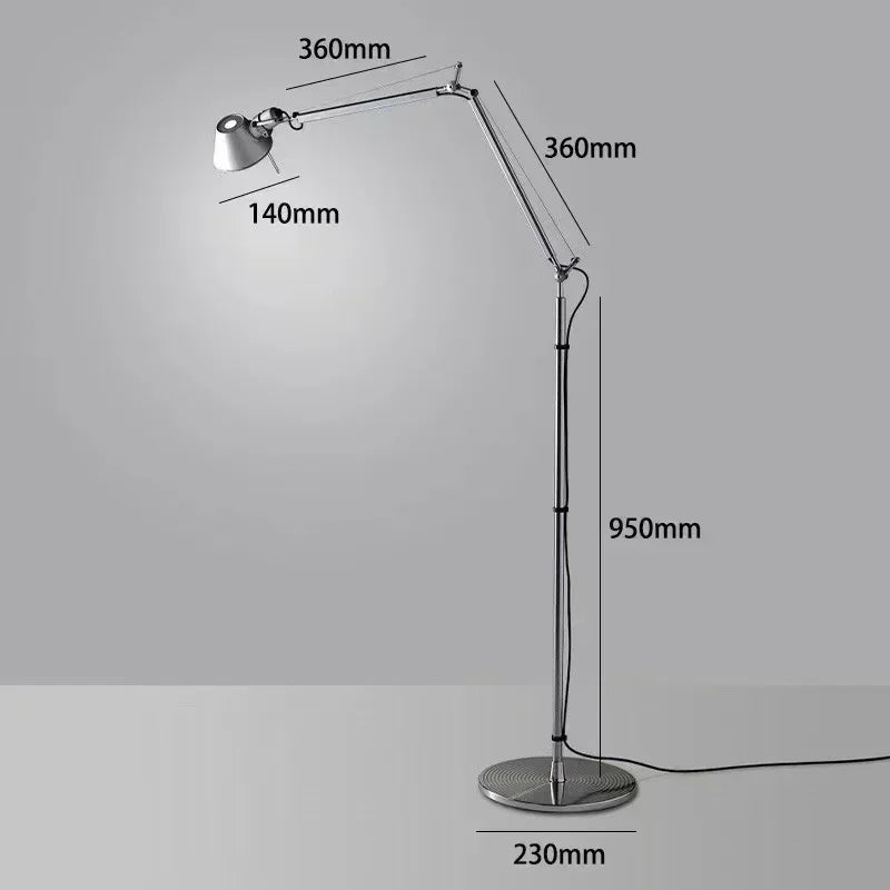 Adjustable LED Floor Lamp for Home Office Study, Axyaa Branded Simple Design