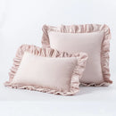 Axyaa Velvet Ruffle Cushion Cover for Home Decor 30x50/45/50cm