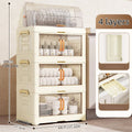 Axyaa Multi-Tier Bowl Rack: Large Capacity, Collapsible Dish Drying & Storage for Kitchen