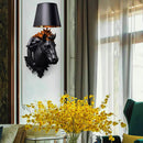Axyaa Horsehead Wall Lamp - Nordic Creative Animal Decor Lighting