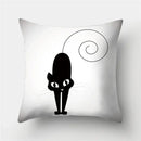 Cute Cat Cushion Cover 45x45cm - Axyaa Home Decor Pillowcases