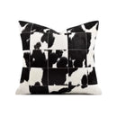 Axyaa High-End Luxury Villa Horsehair Cushion Set in Black & White
