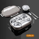 Axyaa Stainless Steel Thermal Lunch Box Set for Adults and Students