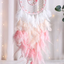Axyaa Dream Catcher Pink Tree of Life Crystal Stone Hanging Ornaments Decor Gift
