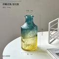 Axyaa Retro Art Glass Flower Vase for Living Room Decor
