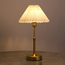 Axyaa Rechargeable Touch Table Lamp with Replaceable E12 Bulb for Bedroom and Dining Area