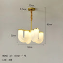 Axyaa U-shaped Acrylic LED Pendant Lamp for Home and Hotel Lighting