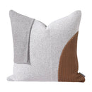Axyaa Modern Luxury Leather Woven Pillow for Living Room Sofa
