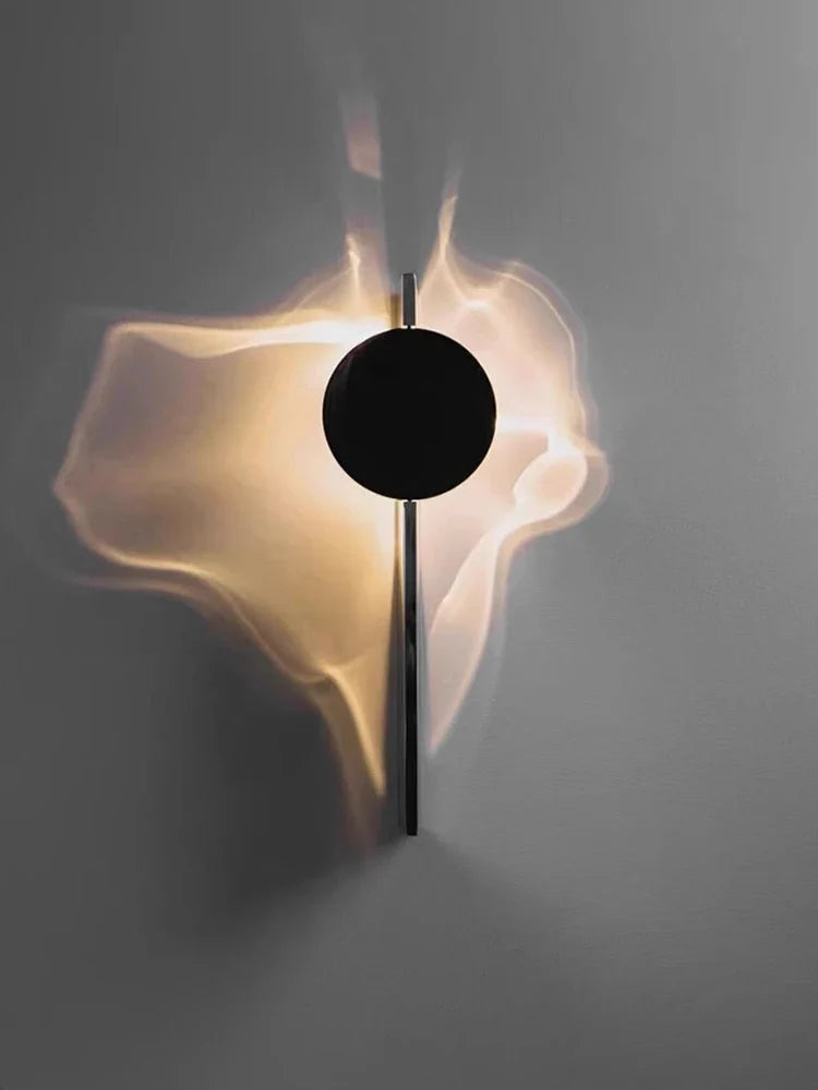 Axyaa Rotatable Stainless Steel Art Wall Lamp for Bedroom and Living Room