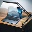 Axyaa LED Desk Lamp with Clamp - 3 Color Modes, Dimmable, Long Arm